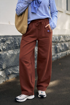 CERES LIFE Elise Barrel Trackpant - Burnt Toffee