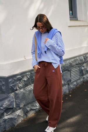 CERES LIFE Elise Barrel Trackpant - Burnt Toffee