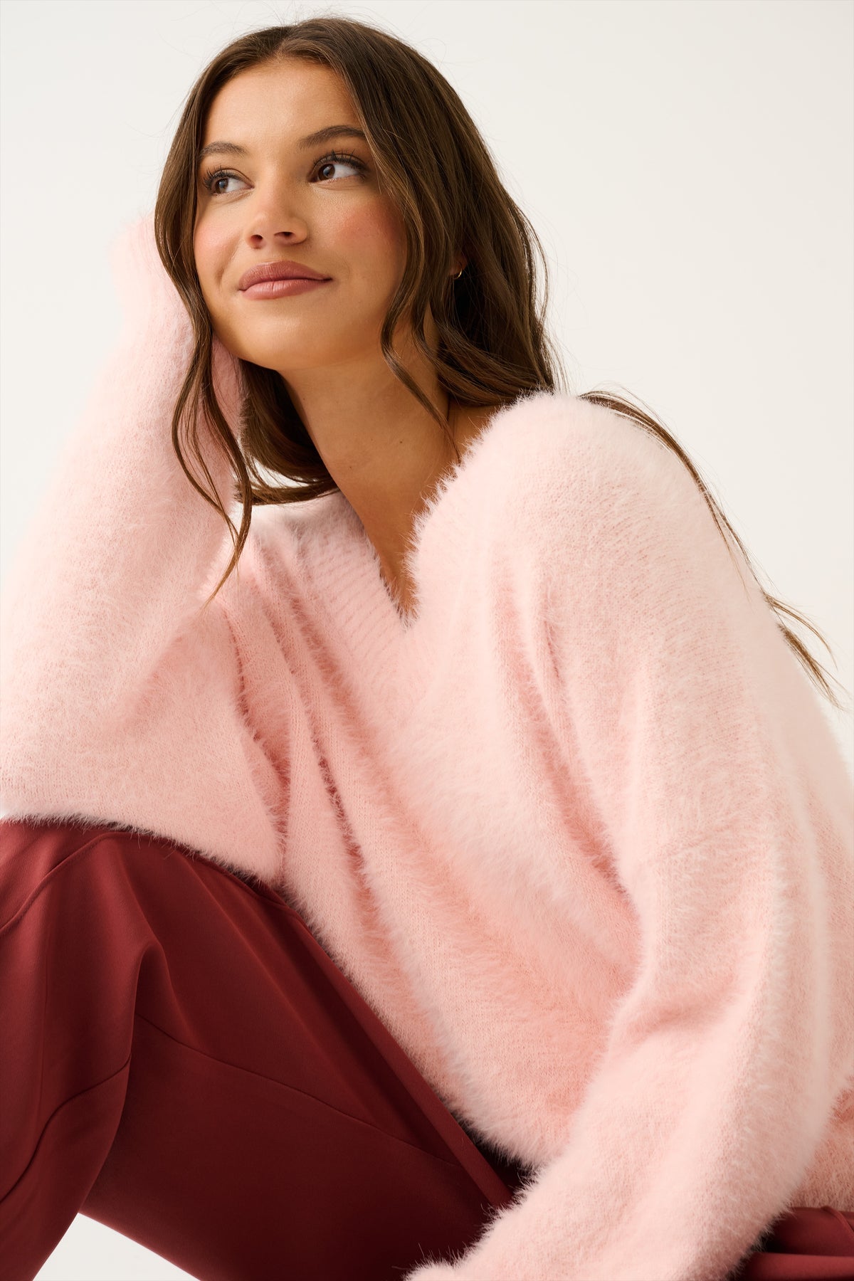 CARTEL & WILLOW Emmie Knit Sweater - Blush