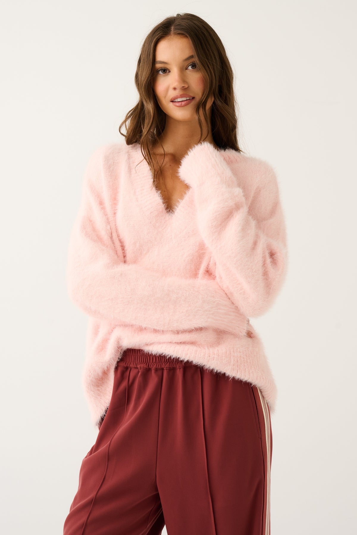 CARTEL & WILLOW Emmie Knit Sweater - Blush