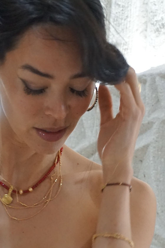 CHANDRA COLLECTIONS Farrah Red Onyx Necklace