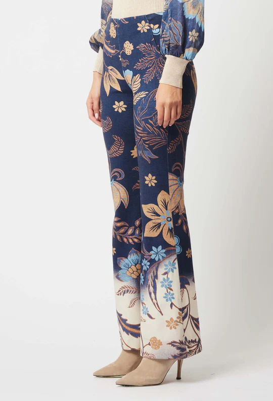 ONCE WAS Getty Ponte Pant - Lotus Flower