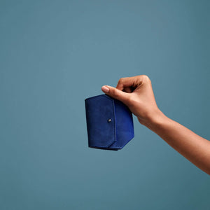 BE HOLD Bifold Leather Wallet - Imperial Blue
