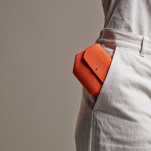 BE HOLD Bifold Leather Wallet - Tangerine