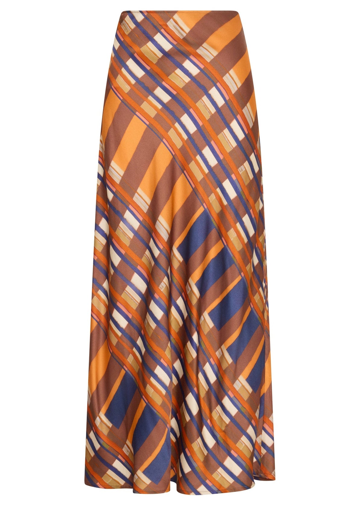 POL Lattice Skirt - Amber Check