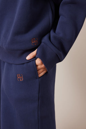 CERES LIFE Marli Button Sweat - Heritage Navy