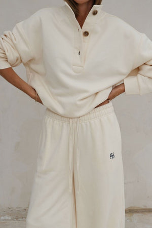 CERES LIFE Marli Button Sweat - Marshmallow