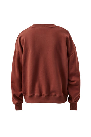 CERES LIFE Quinn Slouchy Crew - Burnt Toffee