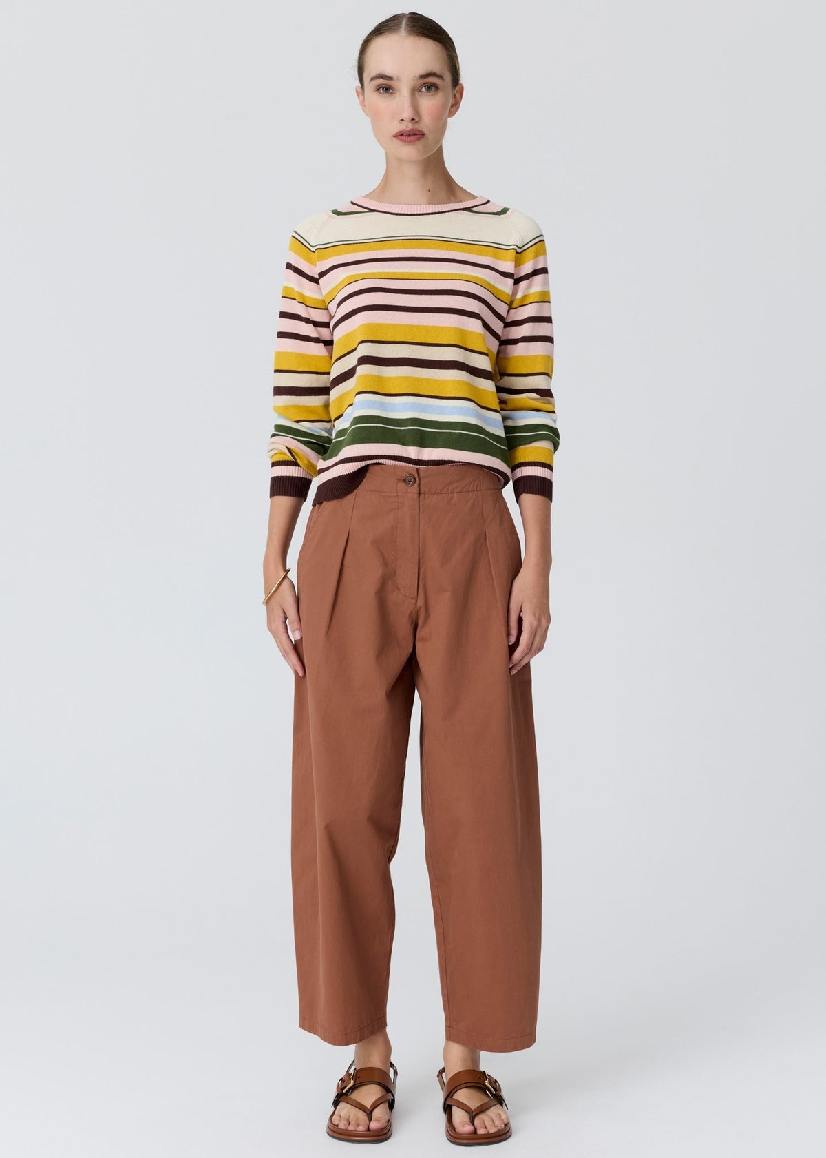 POL Tiller Multistripe Knit - Pink Multistripe