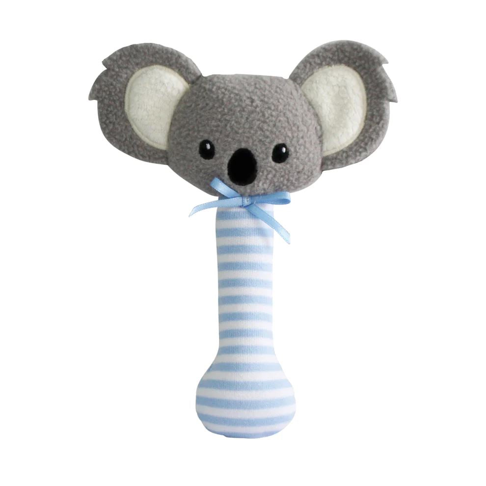 ALIMROSE Baby Koala Stick Rattle - Blue BABY (0-12 Mths) - Zabecca Living