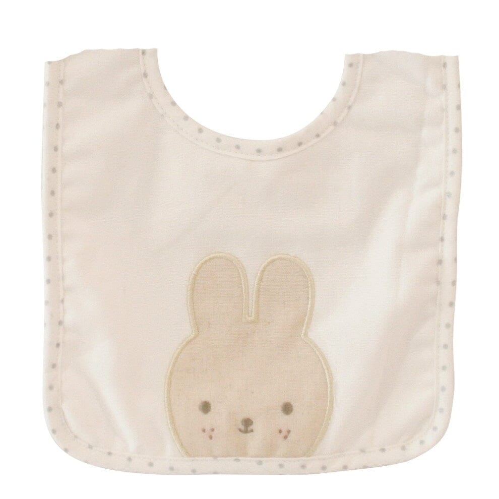 ALIMROSE Linen Bunny Bib - Ivory BABY (0-12 Mths) - Zabecca Living
