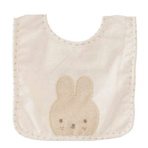 ALIMROSE Linen Bunny Bib - Ivory BABY (0-12 Mths) - Zabecca Living