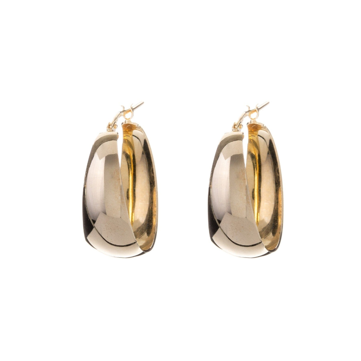 ALISIA Gold Hoop Earrings - Bold Medium Earrings - Zabecca Living