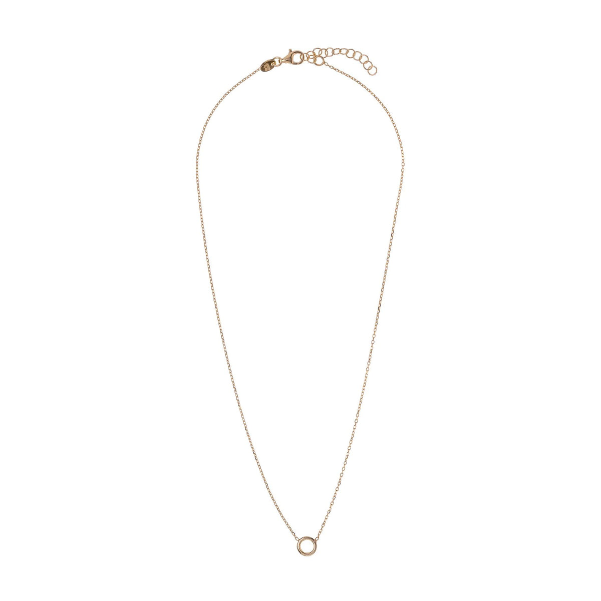 ALISIA Gold Necklace - Basic Circle Necklace - Zabecca Living