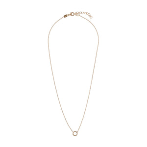 ALISIA Gold Necklace - Basic Circle Necklace - Zabecca Living