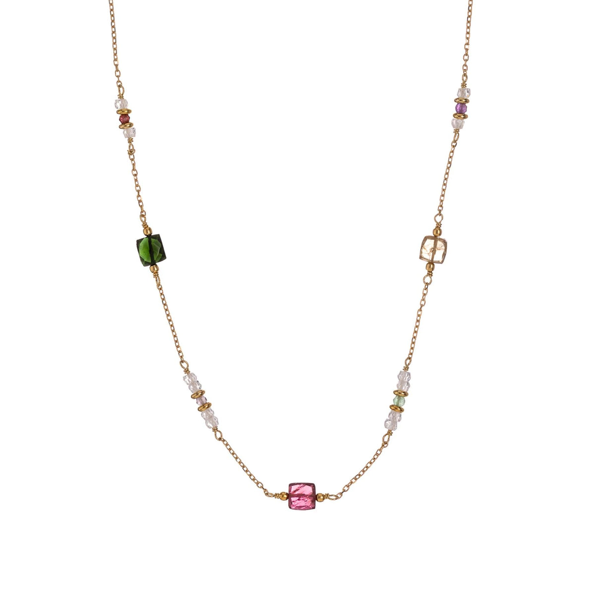 ALISIA Gold Necklace - Cardinal Simple Necklace - Zabecca Living