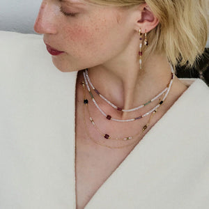 ALISIA Gold Necklace - Cardinal Simple Necklace - Zabecca Living