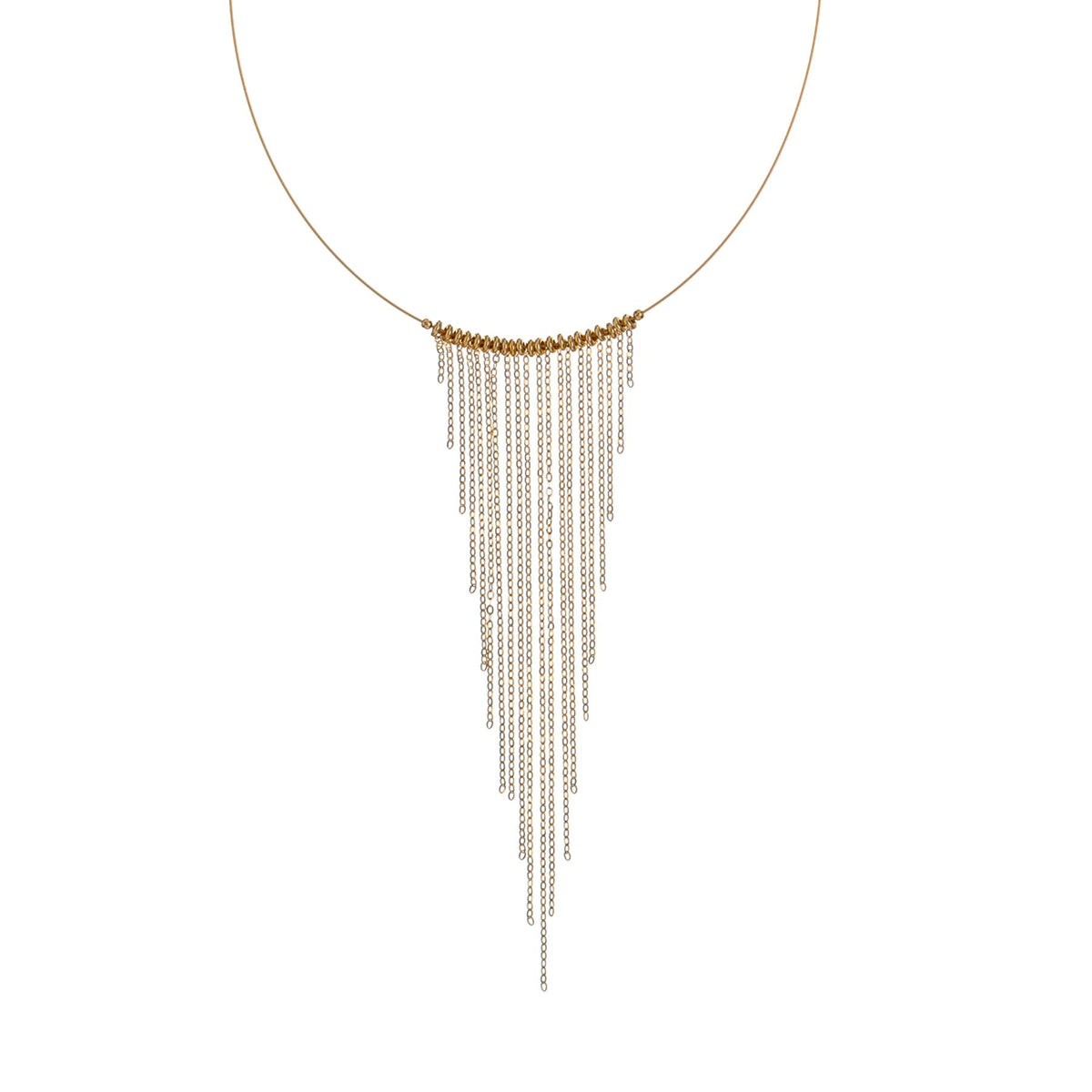 ALISIA Gold Necklace - Chandelier Necklace - Zabecca Living