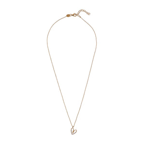 ALISIA Gold Necklace - Pearly Heart Necklace - Zabecca Living