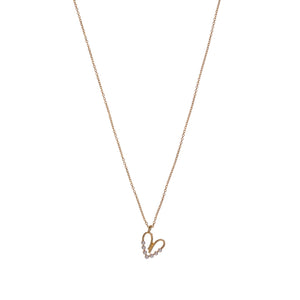 ALISIA Gold Necklace - Pearly Heart Necklace - Zabecca Living