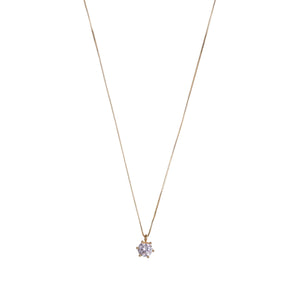 ALISIA Gold Necklace - Solitaire Necklace - Zabecca Living