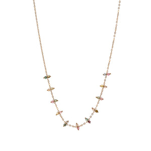 ALISIA Gold Tormalina Necklace - Cinnamon Necklace - Zabecca Living