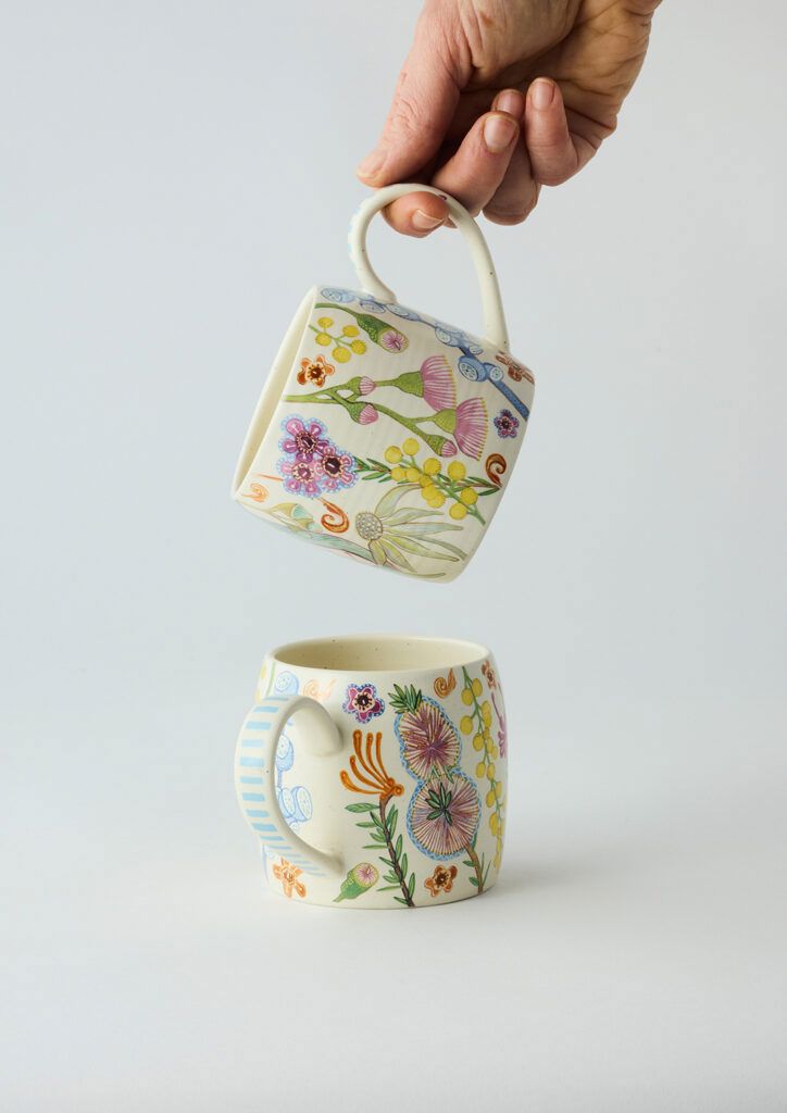 ANGUS & CELESTE Buttermilk Mug - Australian Bush Blooms COFFEE, TEA & DRINKS - Zabecca Living