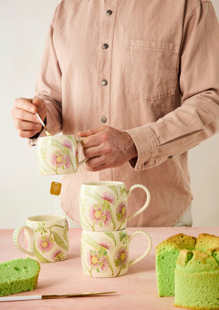 ANGUS & CELESTE Buttermilk Mug - Pink Eucalyptus COFFEE, TEA & DRINKS - Zabecca Living