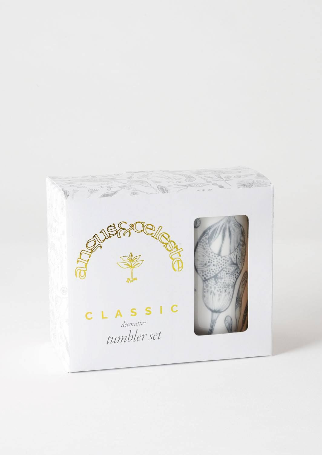 ANGUS & CELESTE Ceramic Tumblers Two Set - Bush Grey COFFEE, TEA & DRINKS - Zabecca Living