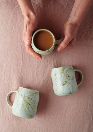 ANGUS & CELESTE Everyday Mugs Two Set - Eucalyptus COFFEE, TEA & DRINKS - Zabecca Living