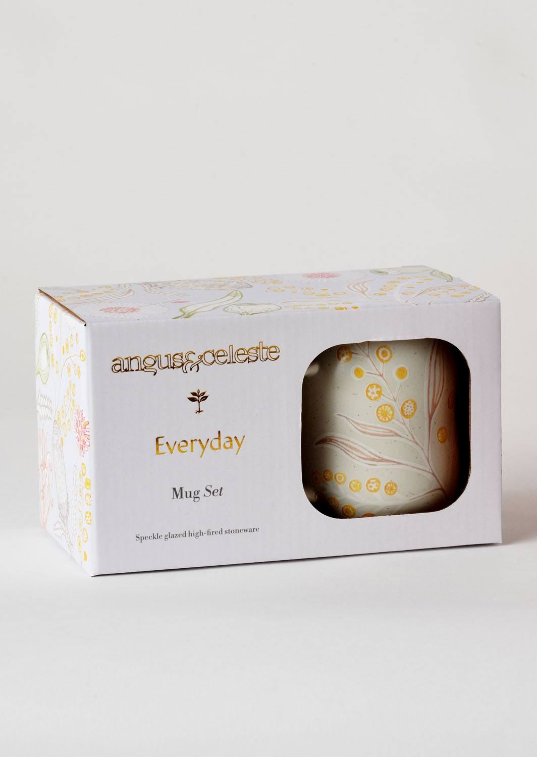 ANGUS & CELESTE Everyday Mugs Two Set - Wattle COFFEE, TEA & DRINKS - Zabecca Living