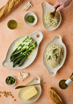 ANGUS & CELESTE Soirée Dipping Bowls Two Set - Oatmeal bowl - Zabecca Living