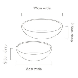 ANGUS & CELESTE Soirée Dipping Bowls Two Set - Strawberry bowl - Zabecca Living