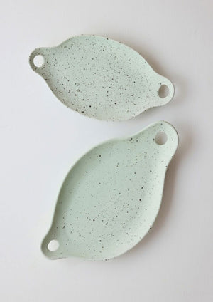 ANGUS & CELESTE Soirée Offering Platter Two Set - Pistachio Plate - Zabecca Living