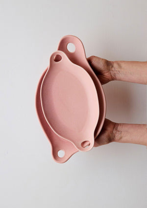 ANGUS & CELESTE Soirée Offering Platter Two Set - Strawberry Plate - Zabecca Living