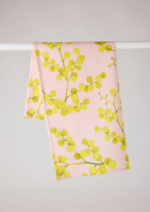 ANGUS & CELESTE Tea Towel - Pink Wattle TEA TOWEL - Zabecca Living