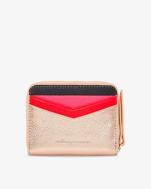 ARLINGTON MILNE Alexis Zip Purse - Rose Gold Multi Purse - Zabecca Living