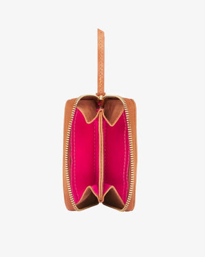 ARLINGTON MILNE Alexis Zip Purse - Vintage Tan Multi Purse - Zabecca Living