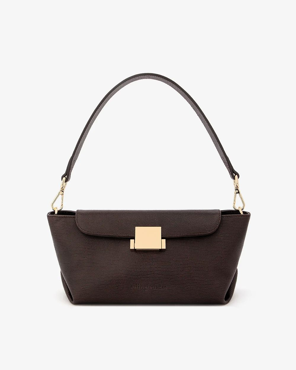 ARLINGTON MILNE Aurora Bag - Chocolate Lizard HANDBAG - Zabecca Living