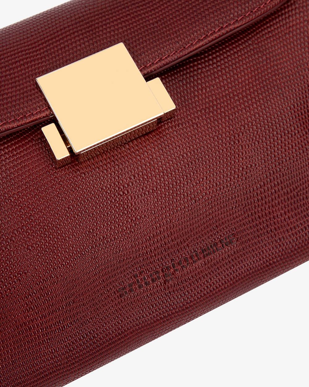 ARLINGTON MILNE Aurora Bag - Garnet Lizard HANDBAG - Zabecca Living