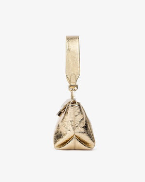 ARLINGTON MILNE Aurora Bag - Gold Crinkle HANDBAG - Zabecca Living