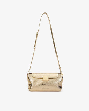 ARLINGTON MILNE Aurora Bag - Gold Crinkle HANDBAG - Zabecca Living