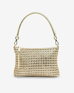 ARLINGTON MILNE Baby Sophia - Gold Weave HANDBAG - Zabecca Living