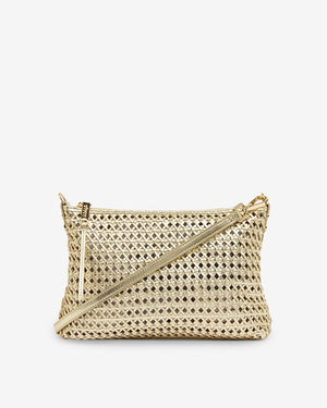 ARLINGTON MILNE Baby Sophia - Gold Weave HANDBAG - Zabecca Living