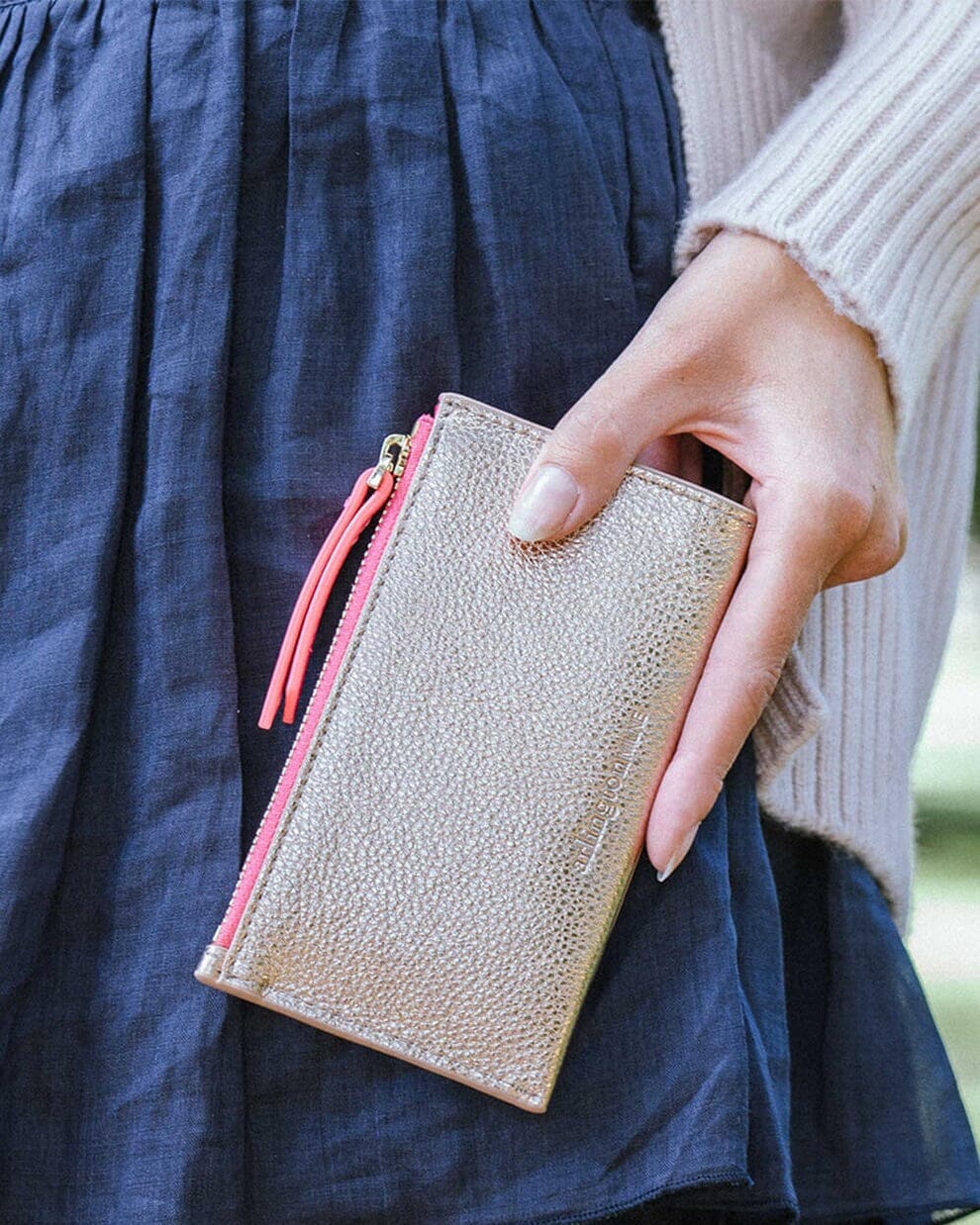 ARLINGTON MILNE Compact Wallet - Rose Gold HANDBAG - Zabecca Living