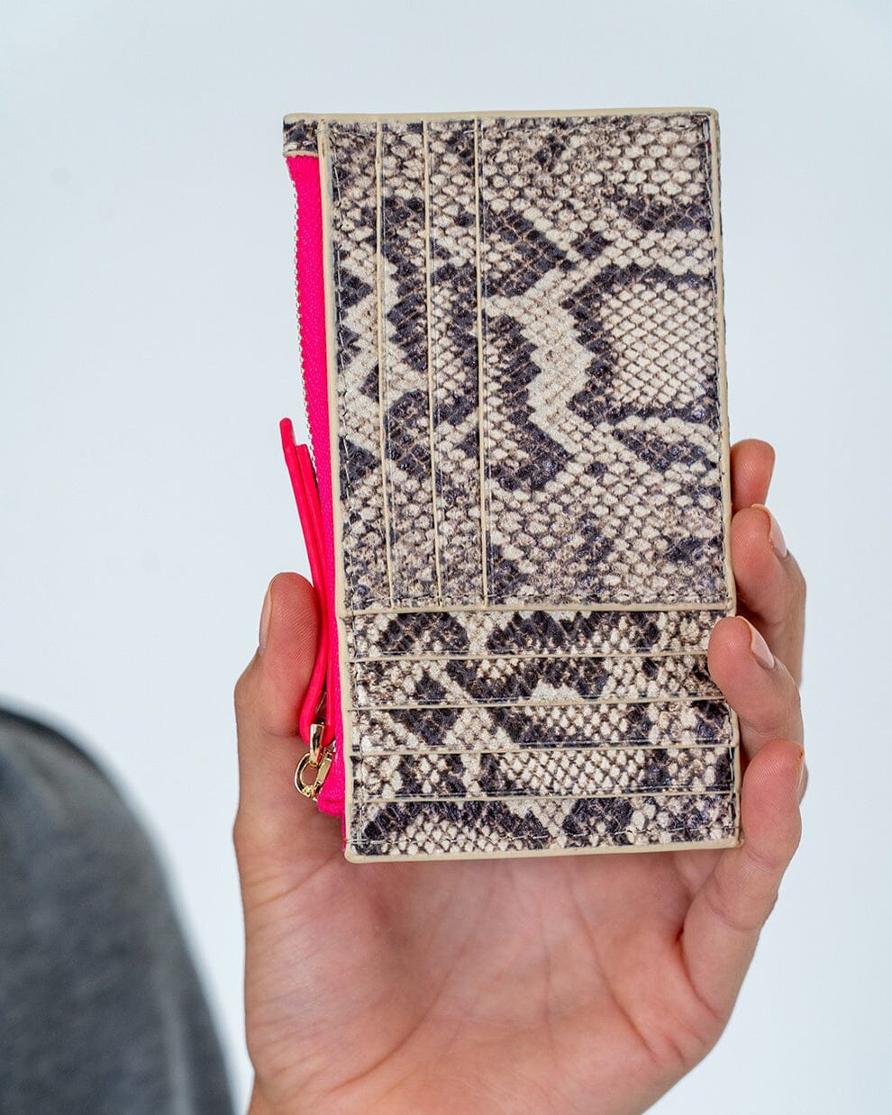 ARLINGTON MILNE Compact Wallet - Snake HANDBAG - Zabecca Living