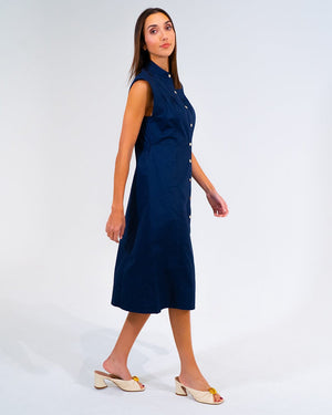 ARLINGTON MILNE Iris Dress - Navy Dress - Zabecca Living