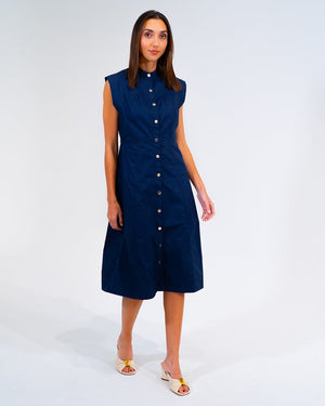 ARLINGTON MILNE Iris Dress - Navy Dress - Zabecca Living