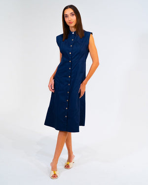 ARLINGTON MILNE Iris Dress - Navy Dress - Zabecca Living