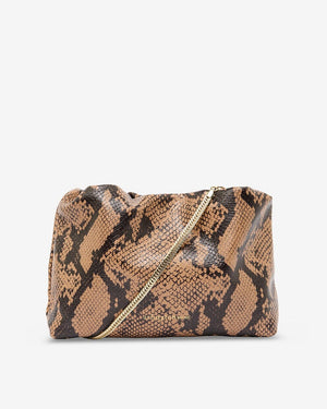 ARLINGTON MILNE Martha Bag - Caramel Python HANDBAG - Zabecca Living
